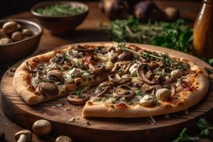 Prosciutto e Funghi Pizza